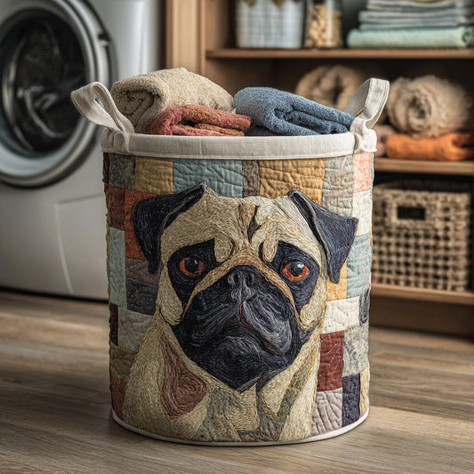 Panier à linge matelassé artisanal – Carlin style rustique